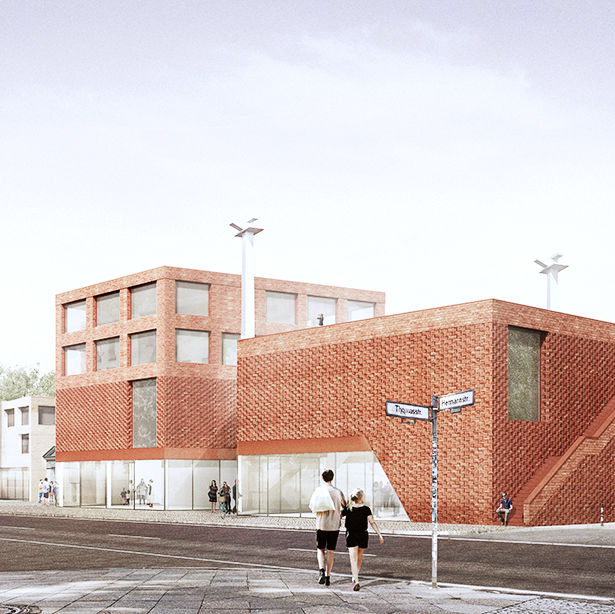 Neubau Spore Initiative mit Ideenteil für das Haus des gemeinnützigen Journalismus © AFF Architekten, Berlin