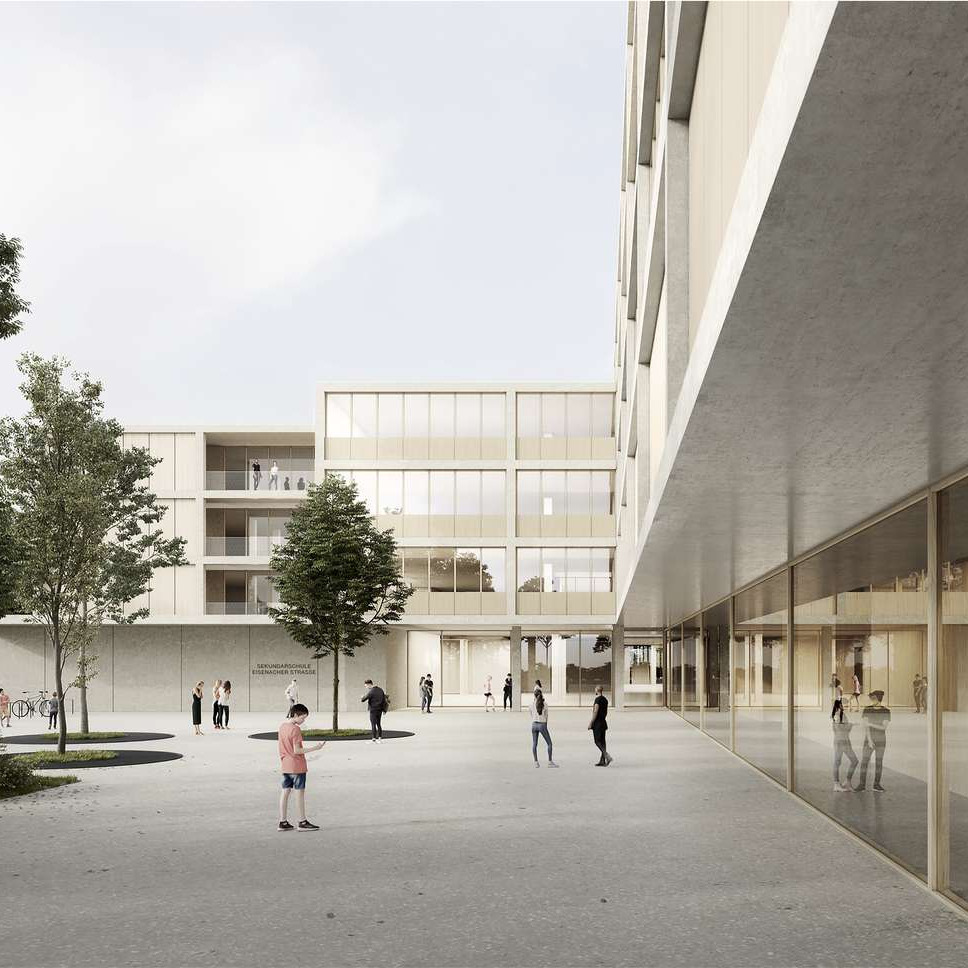 Neubau Integrierte Sekundarschule Eisenacher Straße © AFF Architekten